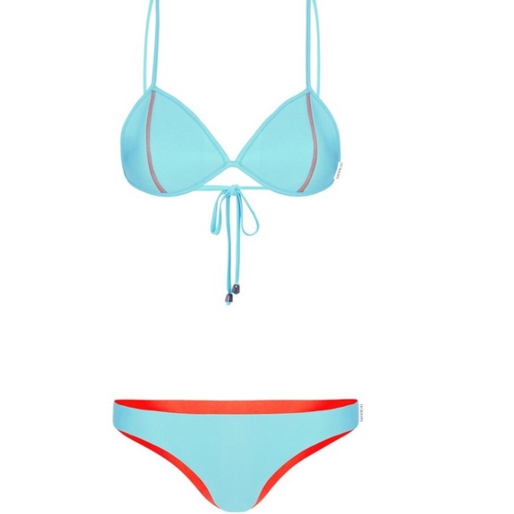 Auqua reversible neoprene bikini blue orange XS - Picture 3 of 8